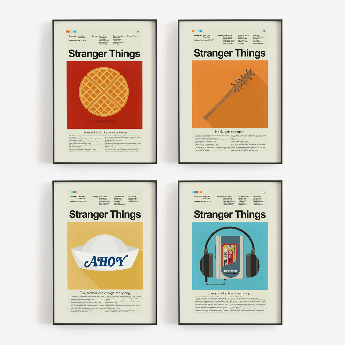 Stranger Things Bundle (Seasons 1-4) | 12"x18" Prints Only