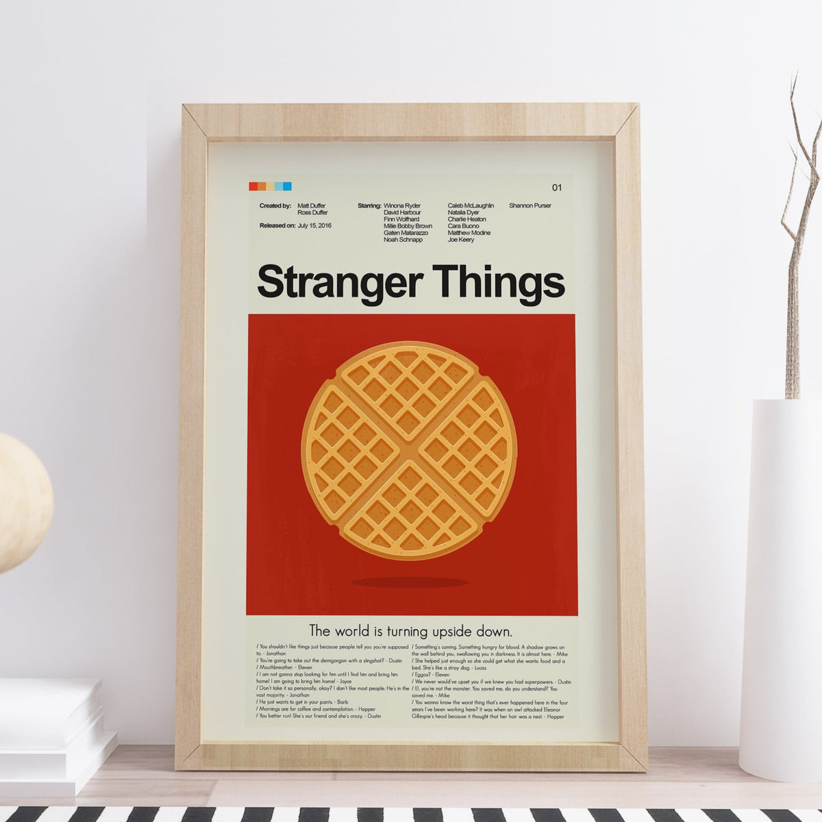 Stranger Things (Season 1) - Waffle | 12"x18" Print Only
