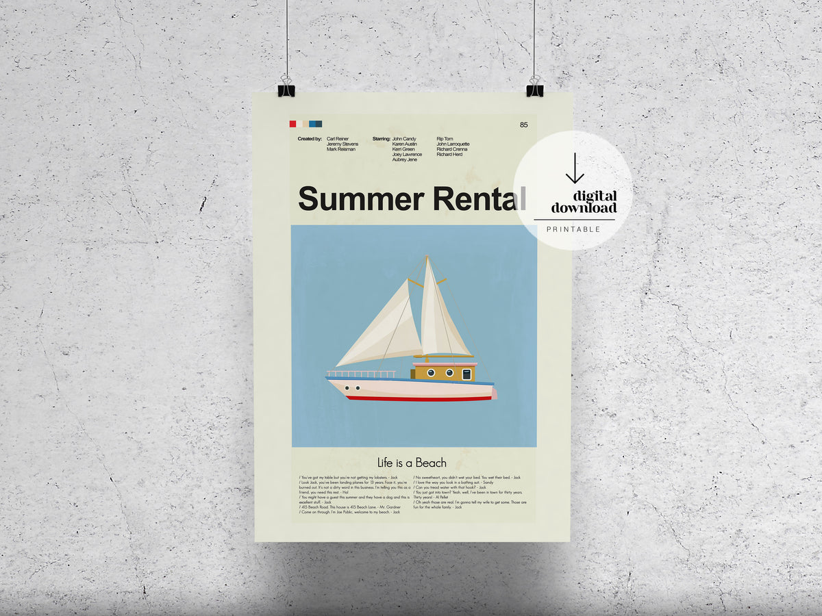 Summer Rental | DIGITAL ARTWORK DOWNLOAD