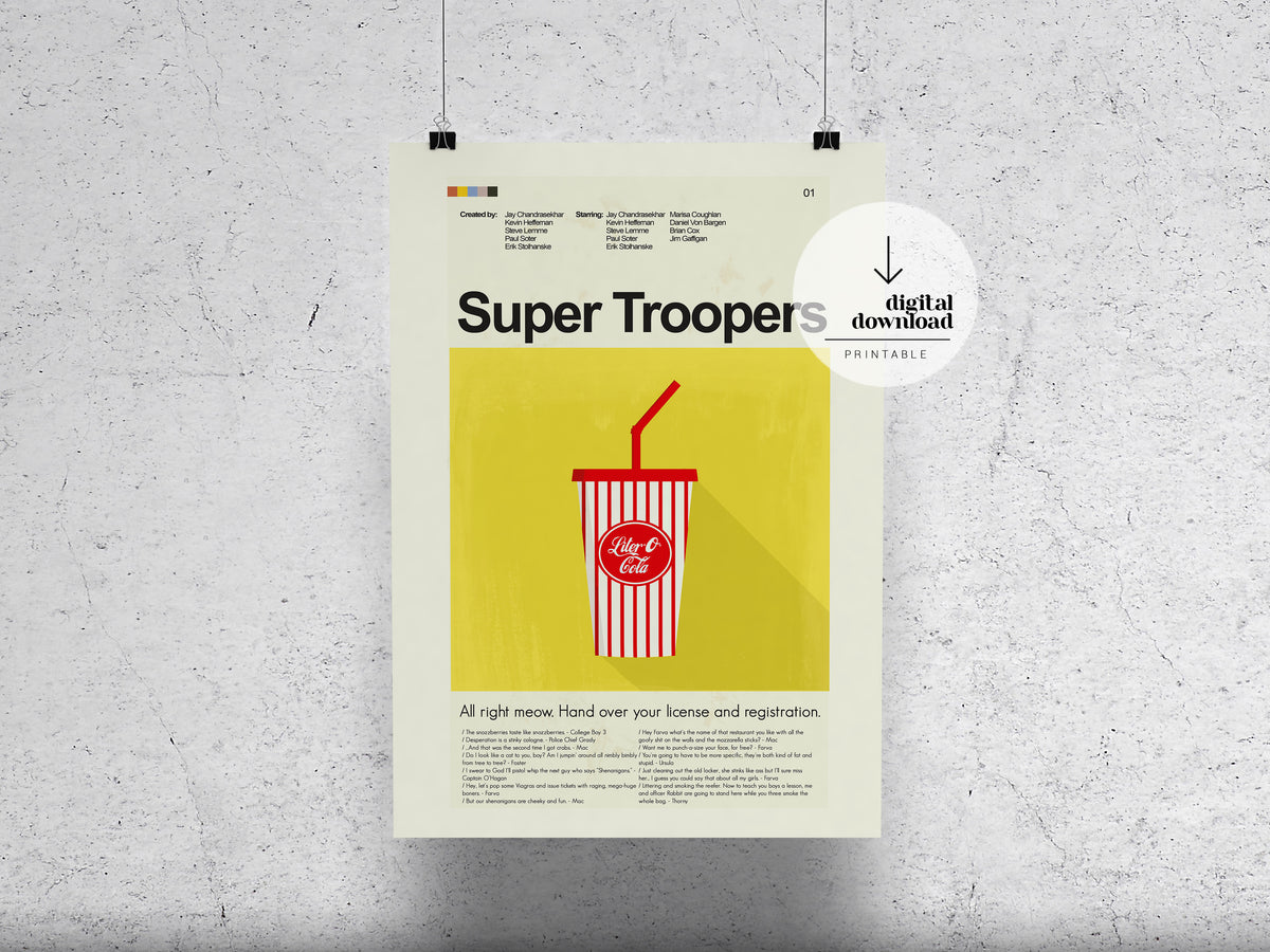 Super Troopers | DIGITAL ARTWORK DOWNLOAD