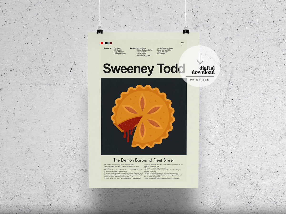 Sweeney Todd: The Demon Barber of Fleet Street | DIGITAL ARTWORK DOWNLOAD
