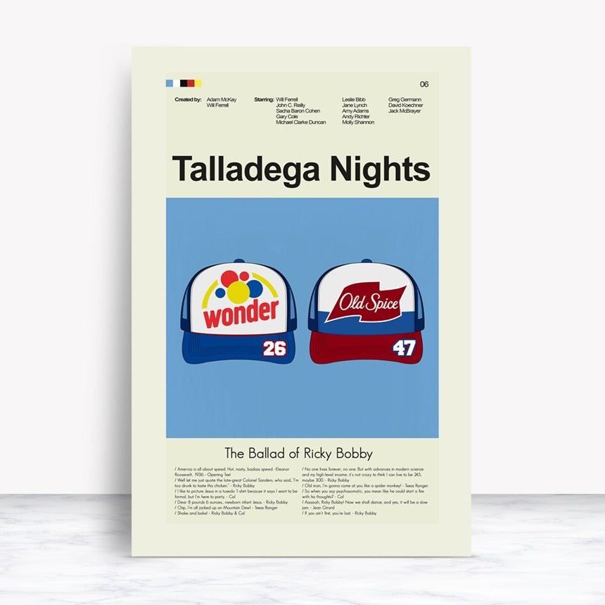 Talladega Nights Poster Talladega Nights: The Ballad Of Ricky Bobby