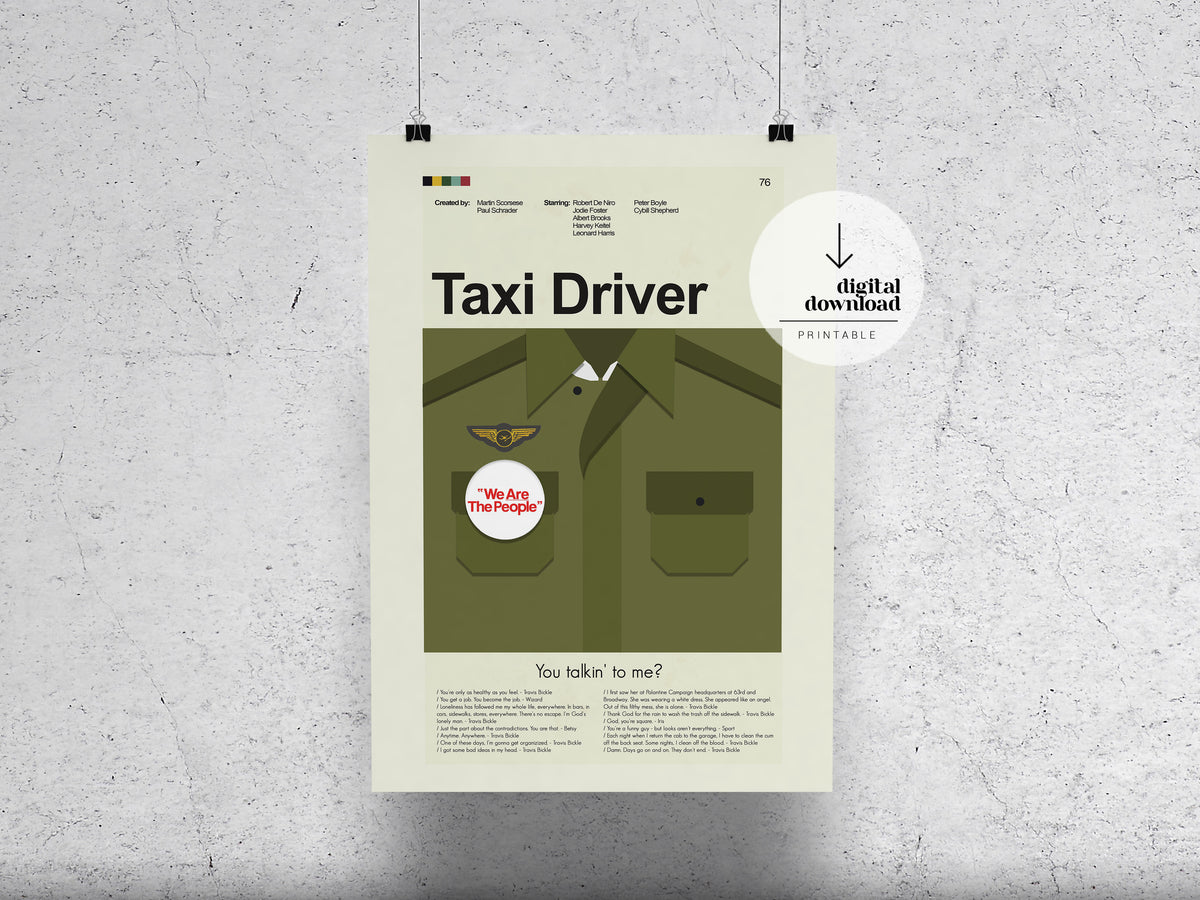 Taxi Driver | DIGITAL ARTWORK DOWNLOAD