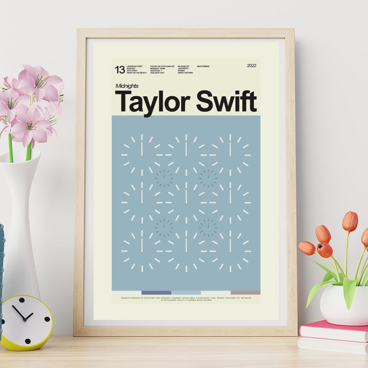 Taylor Swift - Midnights (Album) Inspired | 12"x18" or 18"x24" Print only