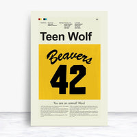 Load image into Gallery viewer, Teen Wolf Inspired Mid-Century Modern Print | 12&quot;x18&quot; or 18&quot;x24&quot; Print only
