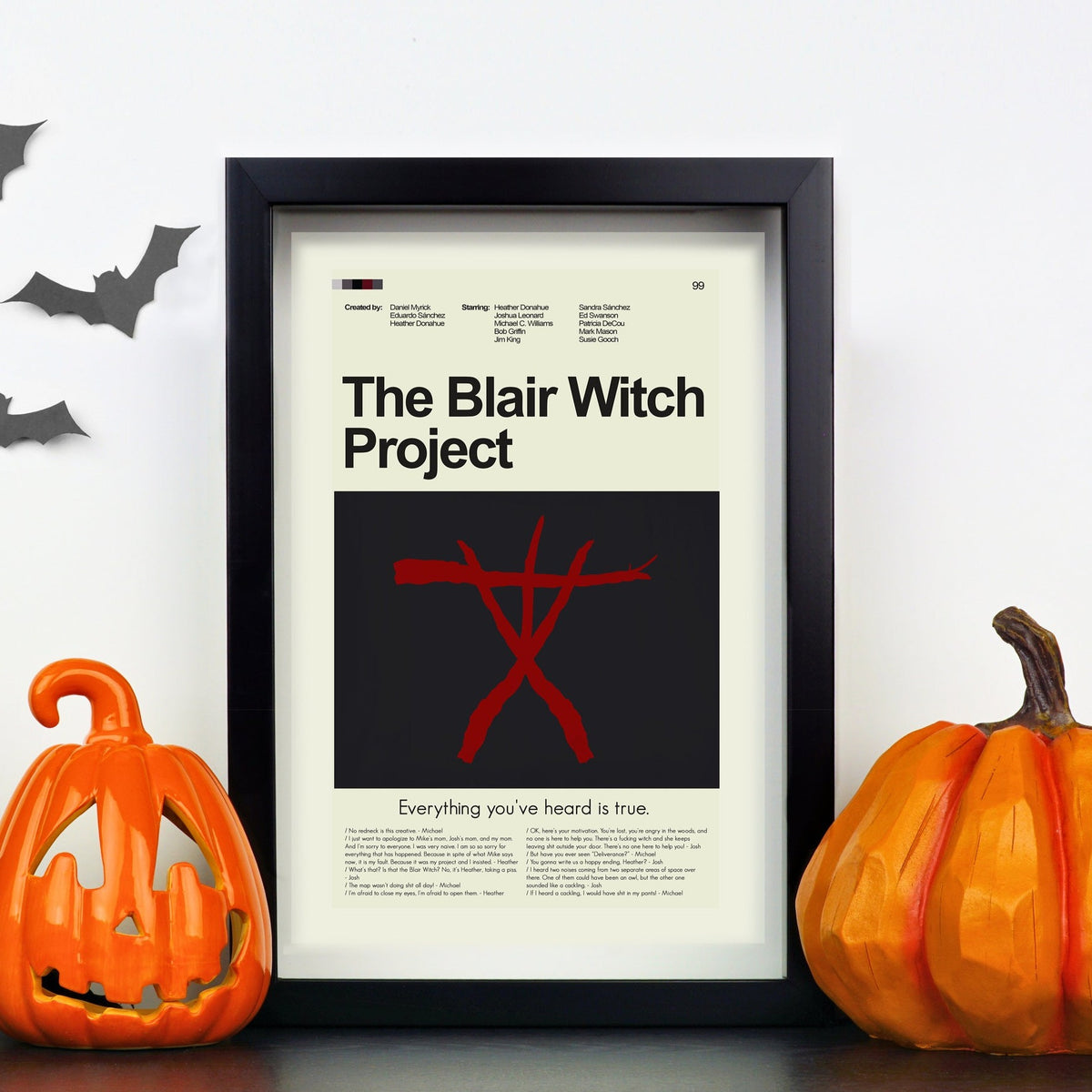 The Blair Witch Project - Stick Figure | 12"x18" or 18"x24" Print only