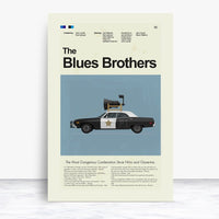 Load image into Gallery viewer, The Blue&#39;s Brothers Inspired Mid-Century Modern Print | 12&quot;x18&quot; or 18&quot;x24&quot; Print only
