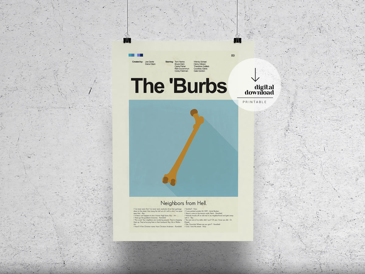 The 'Burbs | DIGITAL ARTWORK DOWNLOAD