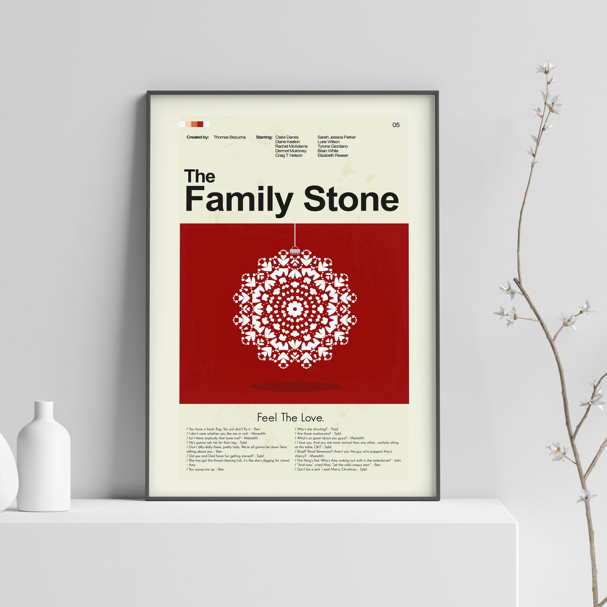 The Family Stone Inspired Mid-Century Modern Print | 12"x18" or 18"x24" Print only