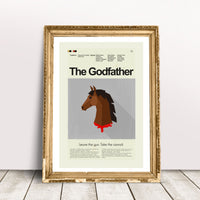 Load image into Gallery viewer, The Godfather Inspired Mid-Century Modern Print | 12&quot;x18&quot; or 18&quot;x24&quot; Print only
