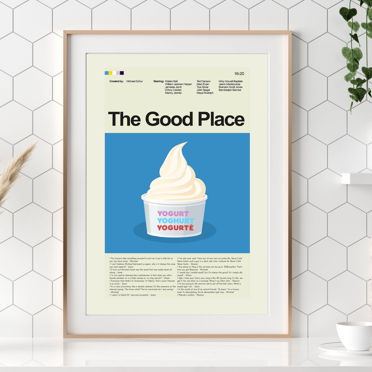 The Good Place - Frozen Yogurt | 12"x18" or 18"x24" Print only