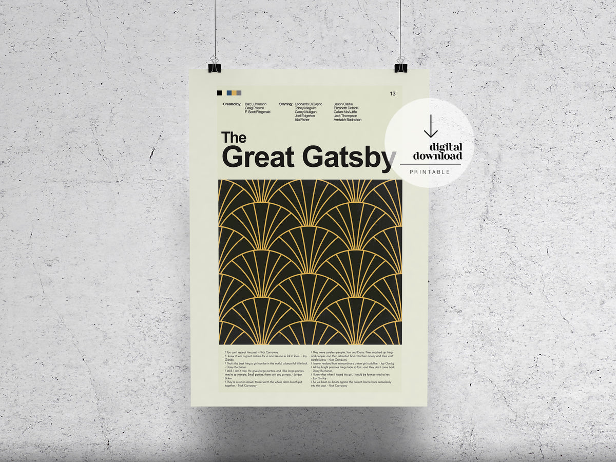 The Great Gatsby | DIGITAL ARTWORK DOWNLOAD