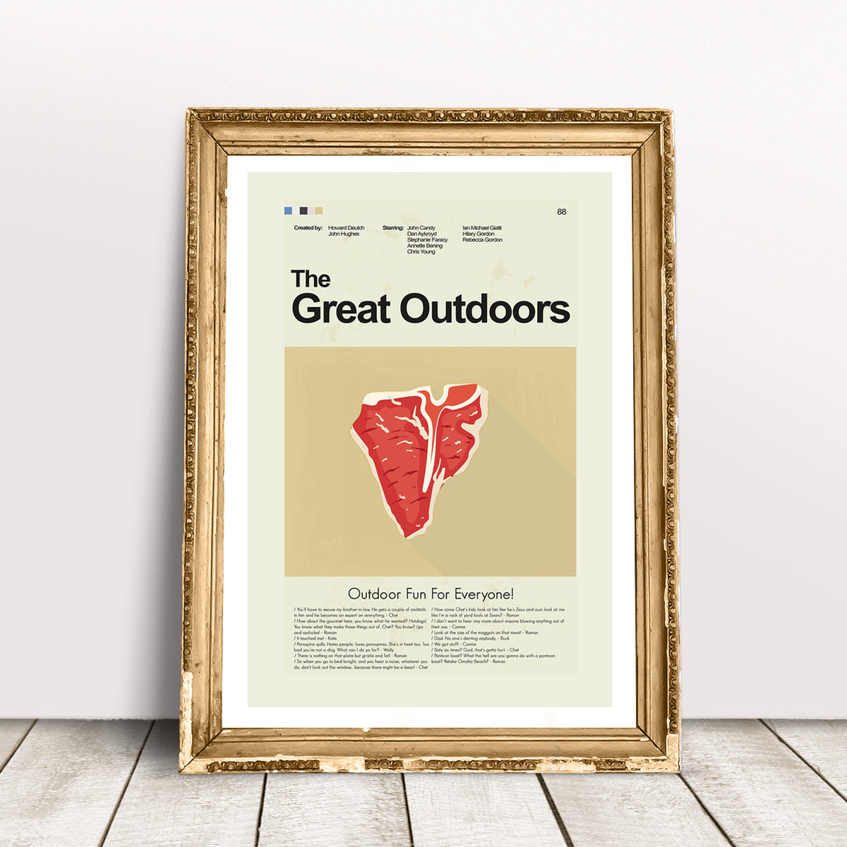 The Great Outdoors Inspired Mid-Century Modern Print | 12"x18" or 18"x24" Print only