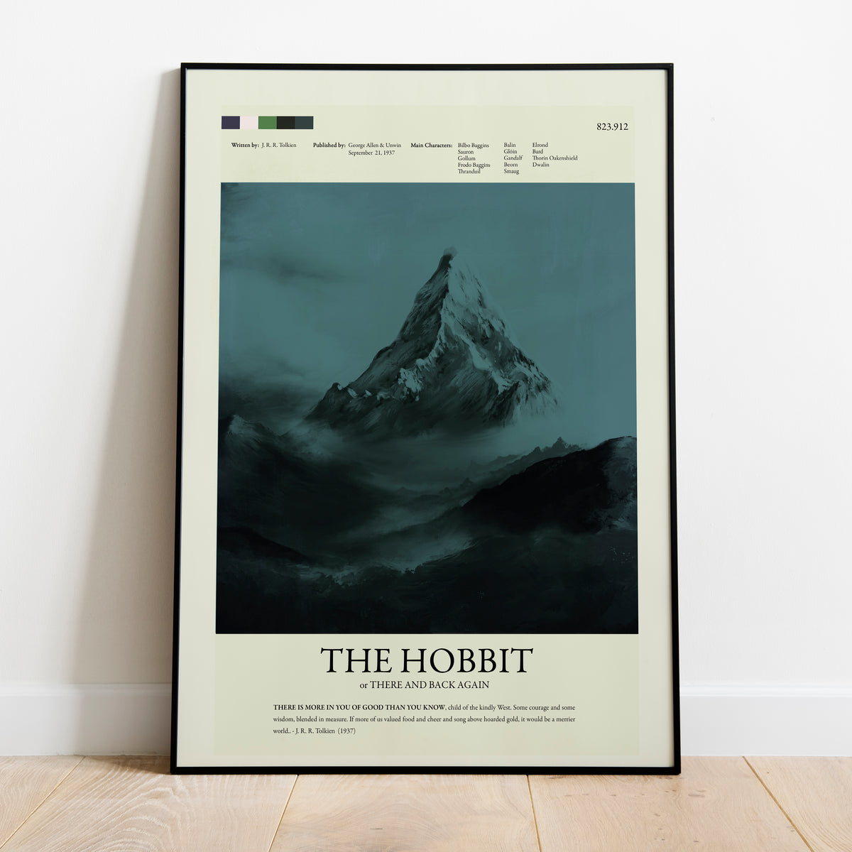 The Hobbit by J. R. R. Tolkien | Novel Print