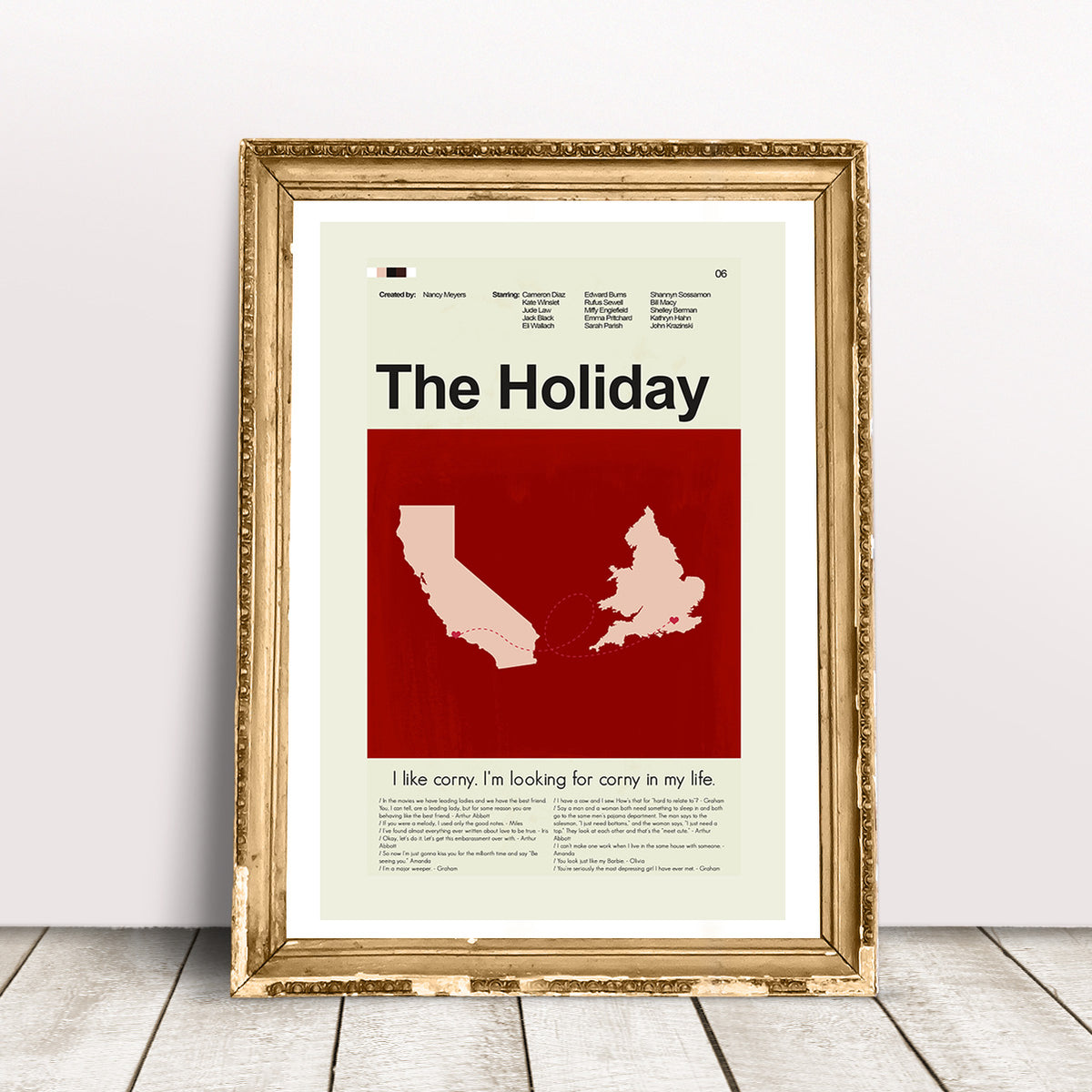 The Holiday Inspired Mid-Century Modern Print | 12"x18" or 18"x24" Print only