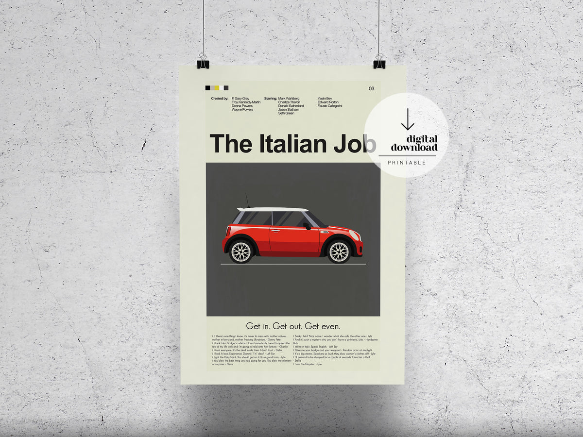 The Italian Job | DIGITAL ARTWORK DOWNLOAD