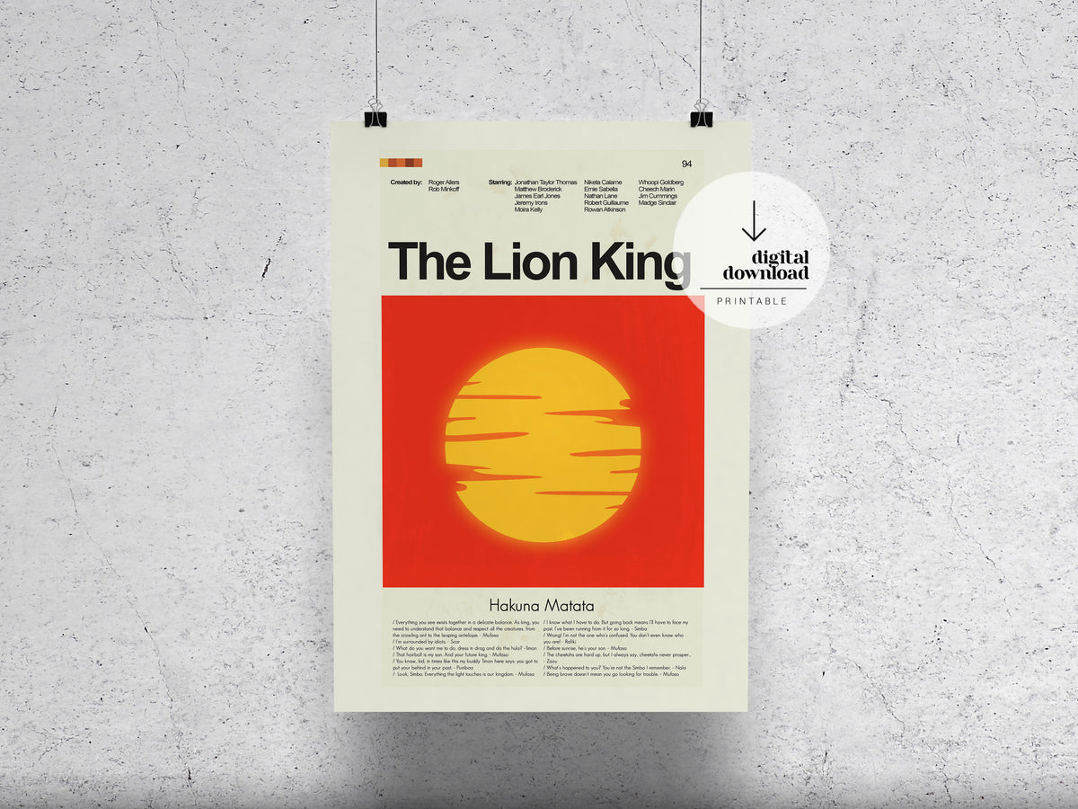 The Lion King | DIGITAL ARTWORK DOWNLOAD