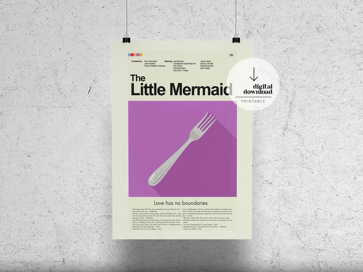 The Little Mermaid | DIGITAL ARTWORK DOWNLOAD