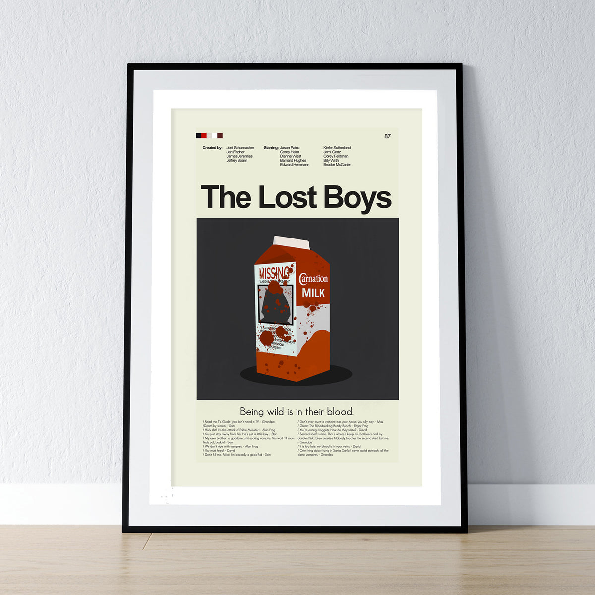 The Lost Boys - Milk Carton | 12"x18" or 18"x24" Print only