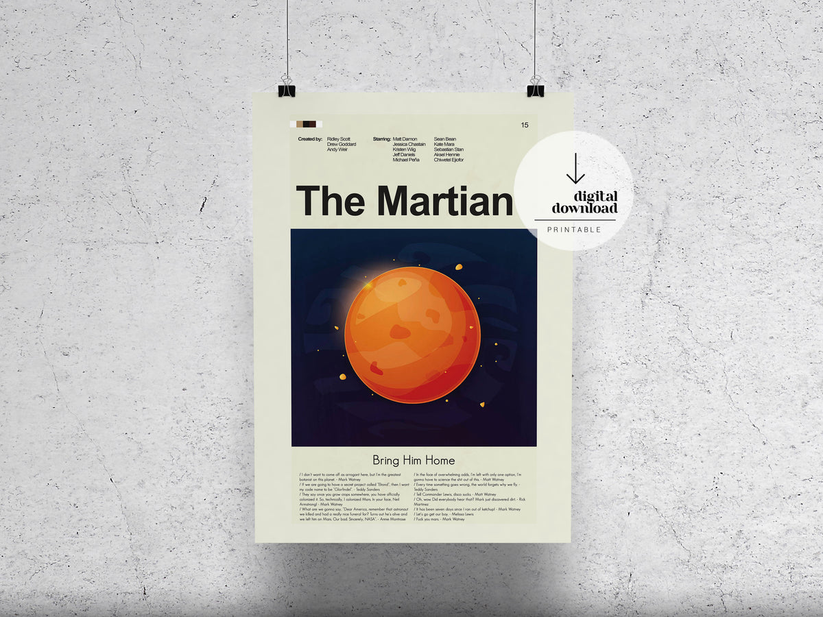 The Martian | DIGITAL ARTWORK DOWNLOAD