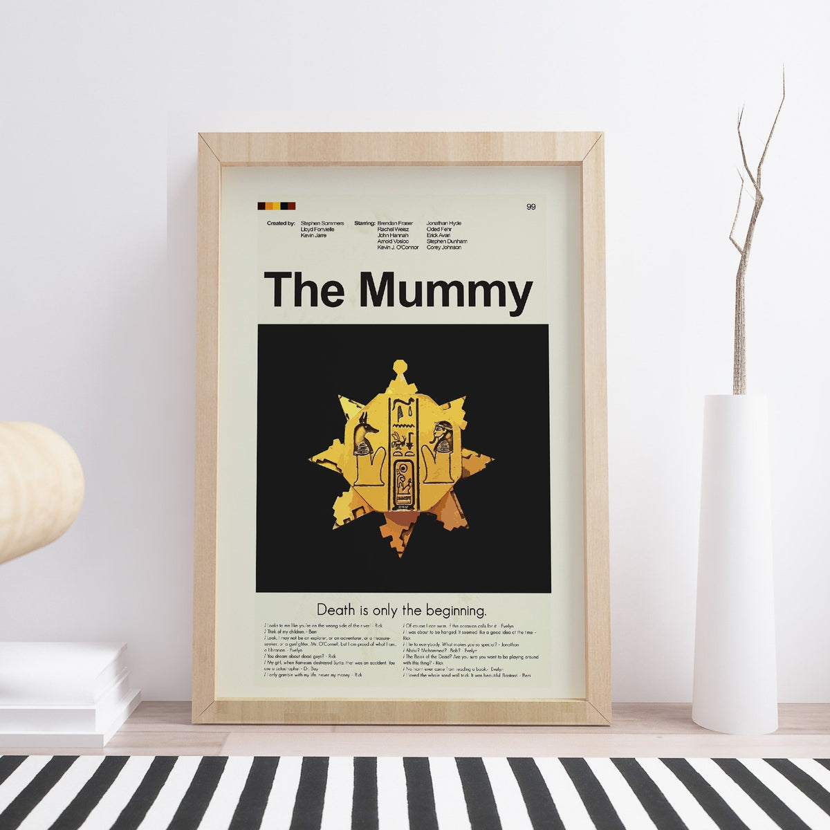The Mummy Inspired Mid-Century Modern Print | 12"x18" or 18"x24" Print only