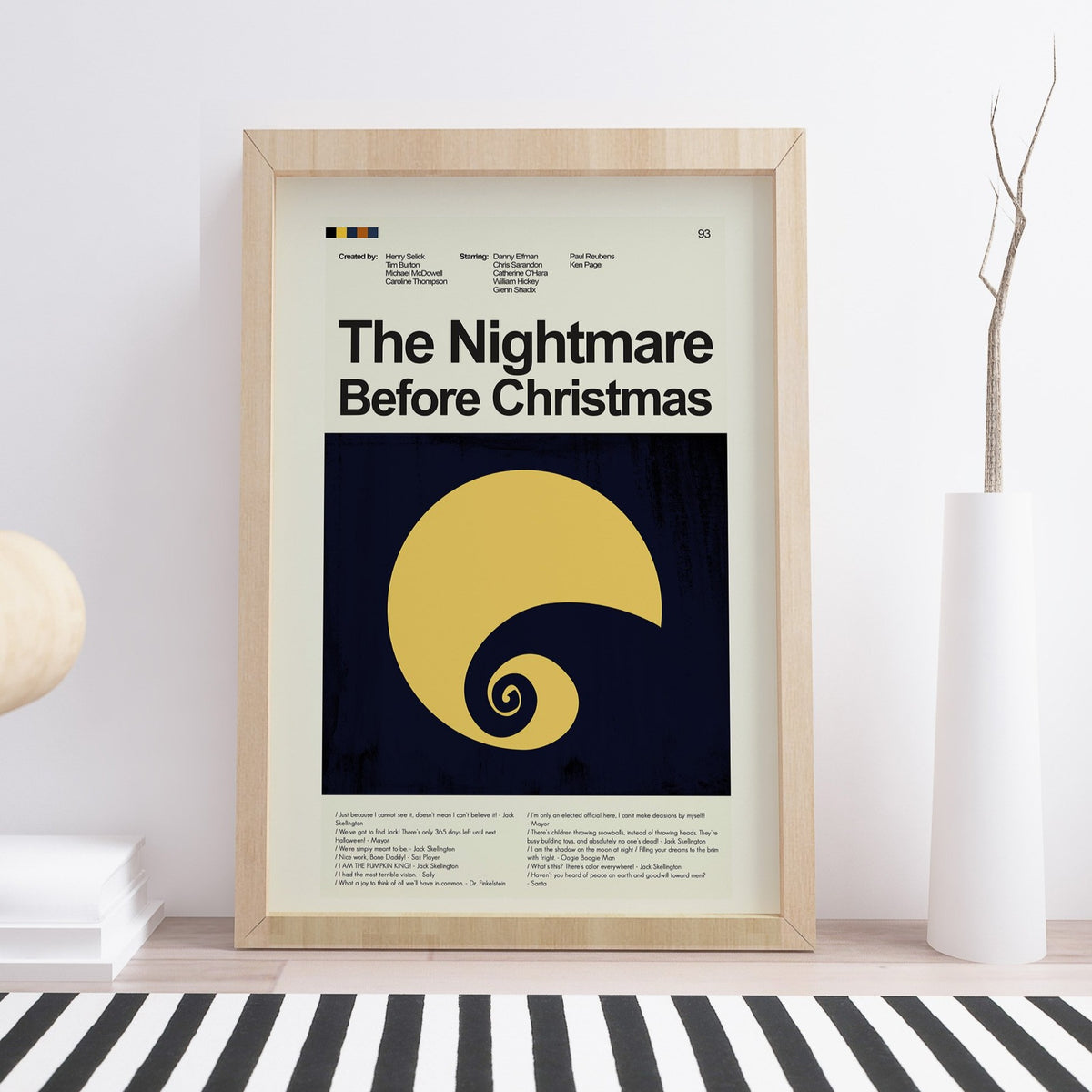 The Nightmare Before Christmas - The Spiral Hill | 12"x18" or 18"x24" Print only