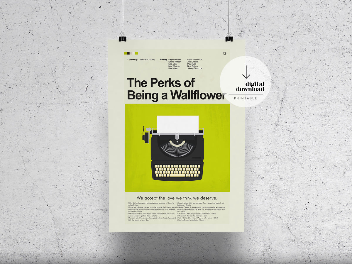 The Perks of Being a Wallflower | DIGITAL ARTWORK DOWNLOAD