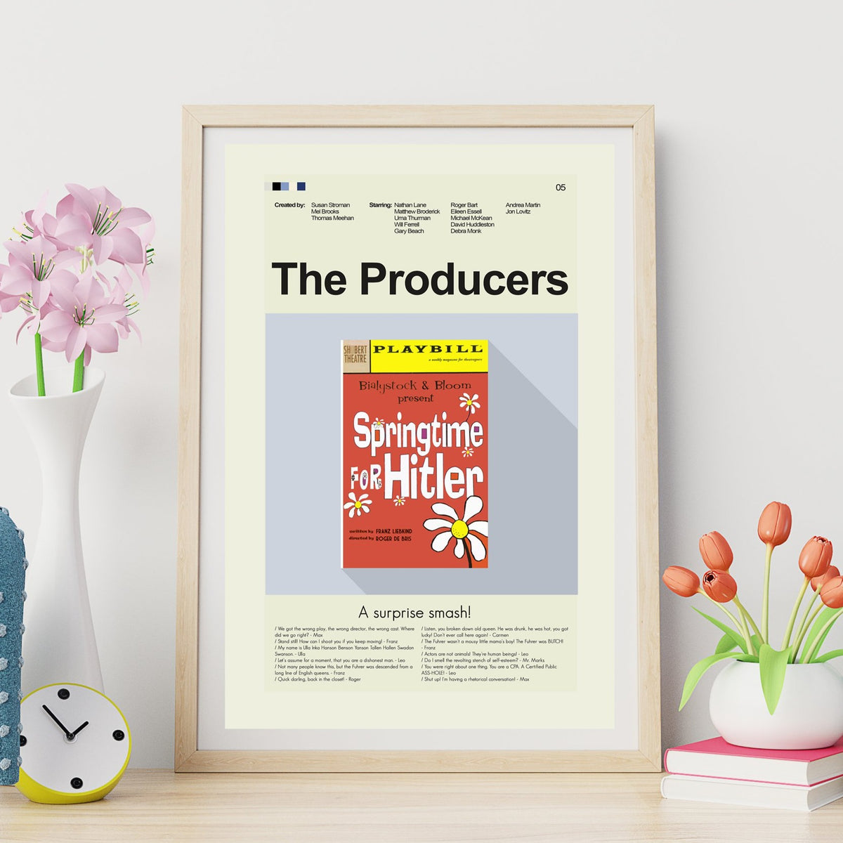 The Producers - Springtime for Hitler Playbill  | 12"x18" or 18"x24" Print only