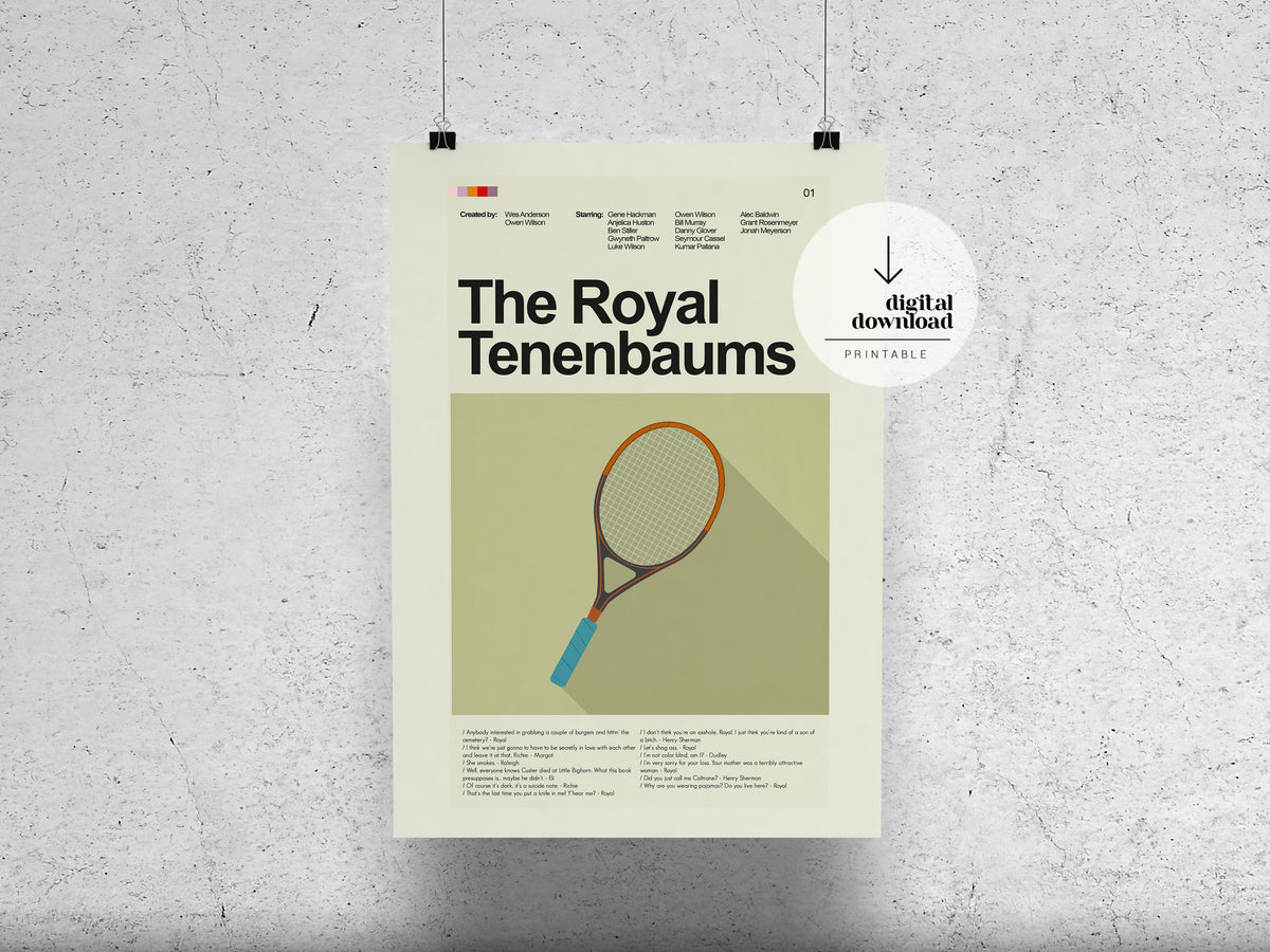 The Royal Tenenbaums | DIGITAL ARTWORK DOWNLOAD