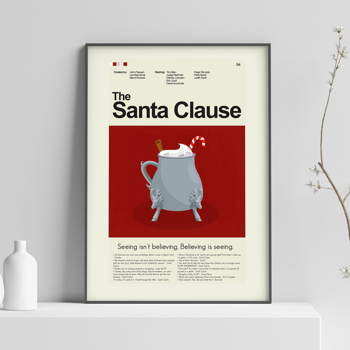 The Santa Clause - Judy's Hot Chocolate | 12"x18" or 18"x24" Print only