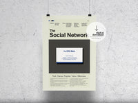 Load image into Gallery viewer, The Social Network | DIGITAL ARTWORK DOWNLOAD
