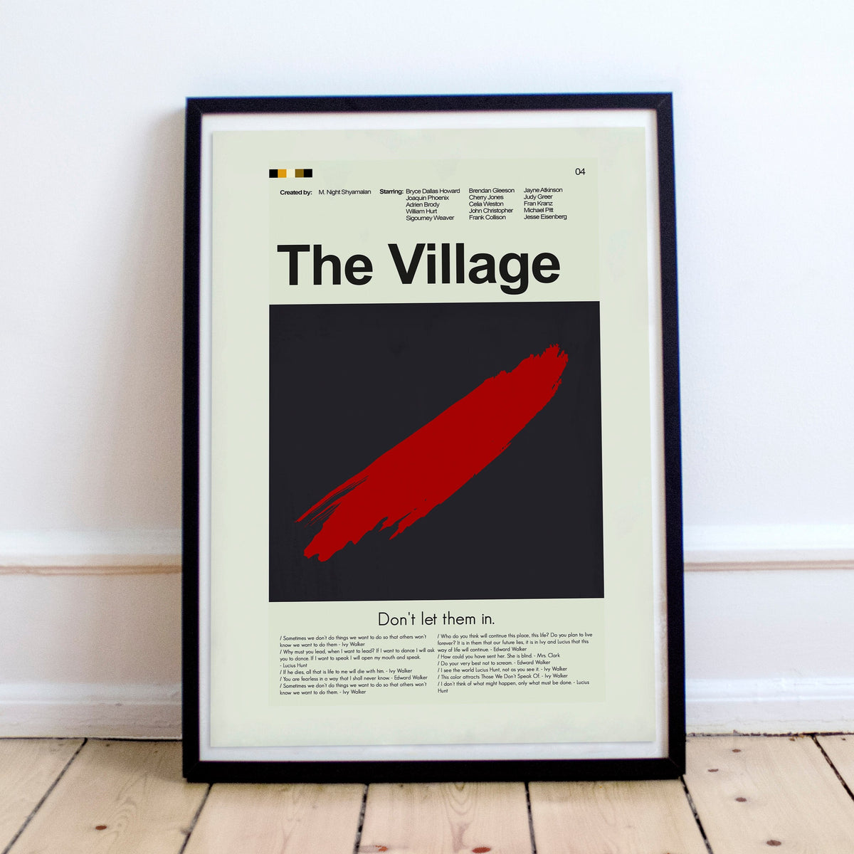 The Village - Red smear | 12"x18" or 18"x24" Print Only