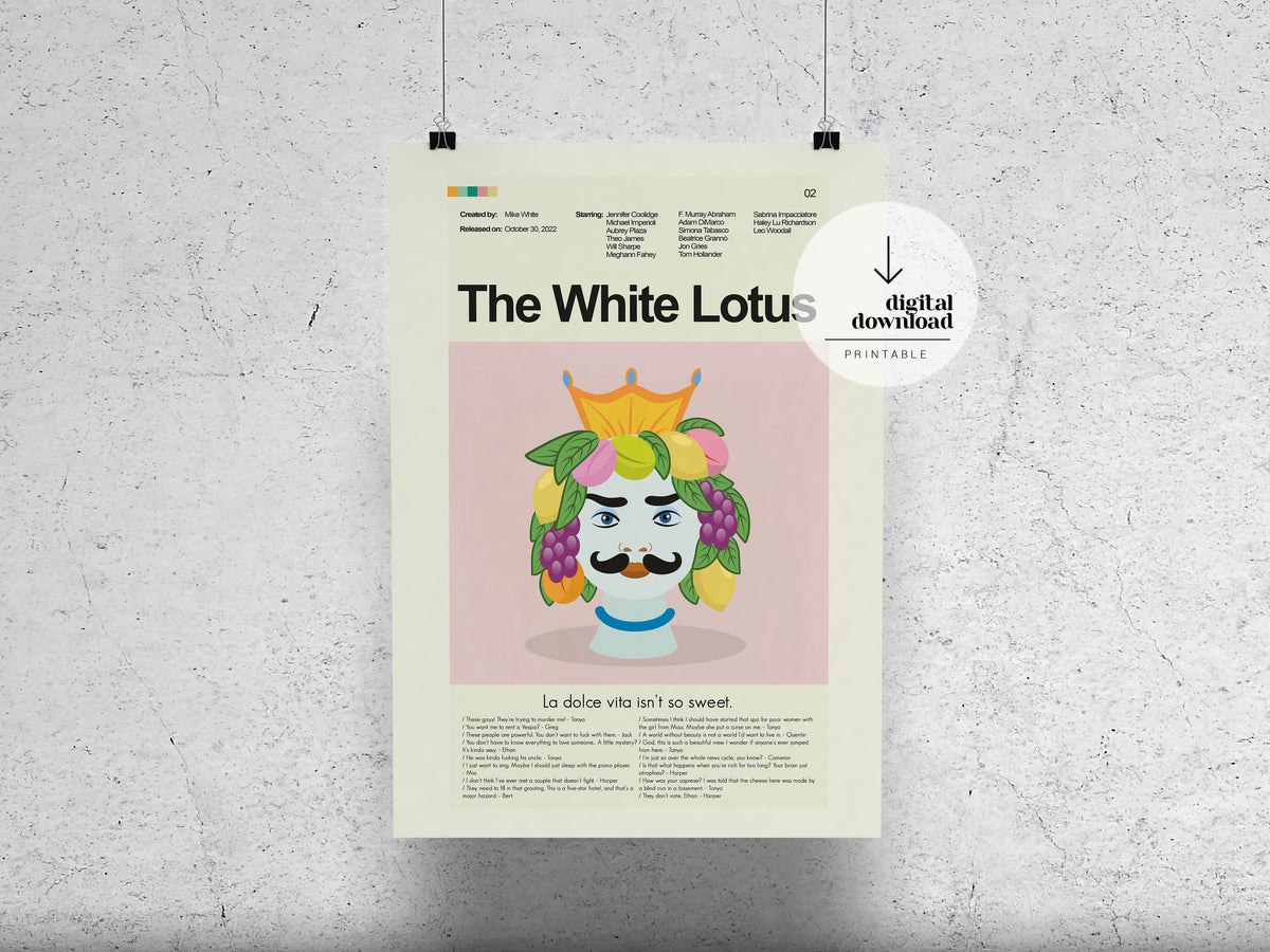 The White Lotus | DIGITAL ARTWORK DOWNLOAD