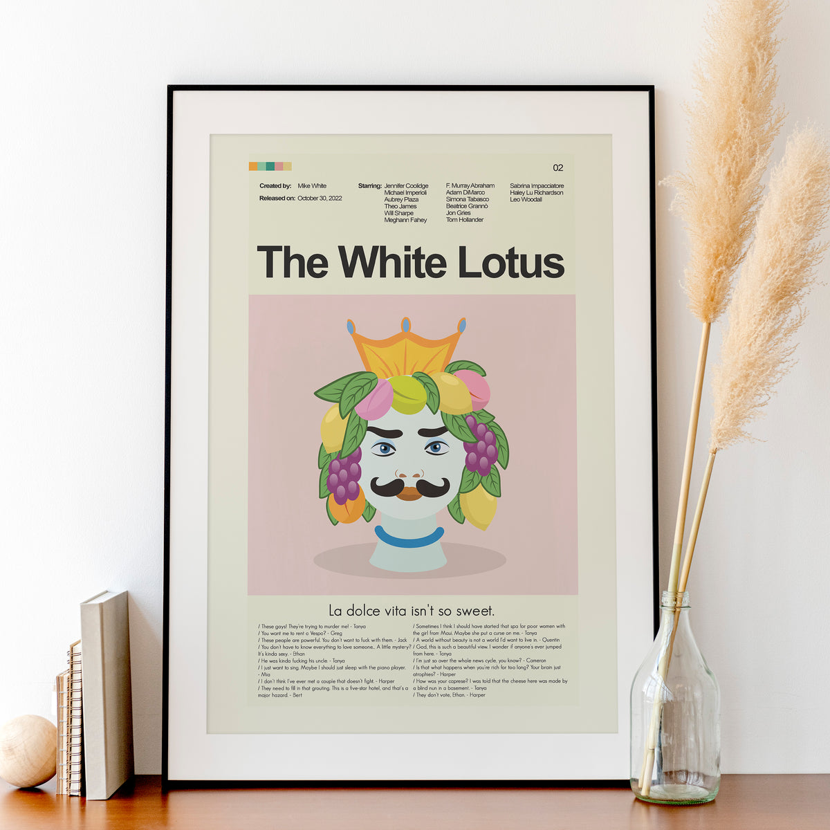 The White Lotus - Season 2 | 12"x18" or 18"x24" Print only