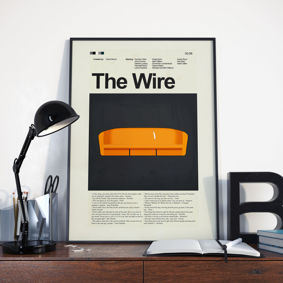 The Wire Inspired Mid-Century Modern Print | 12"x18" or 18"x24" Print only