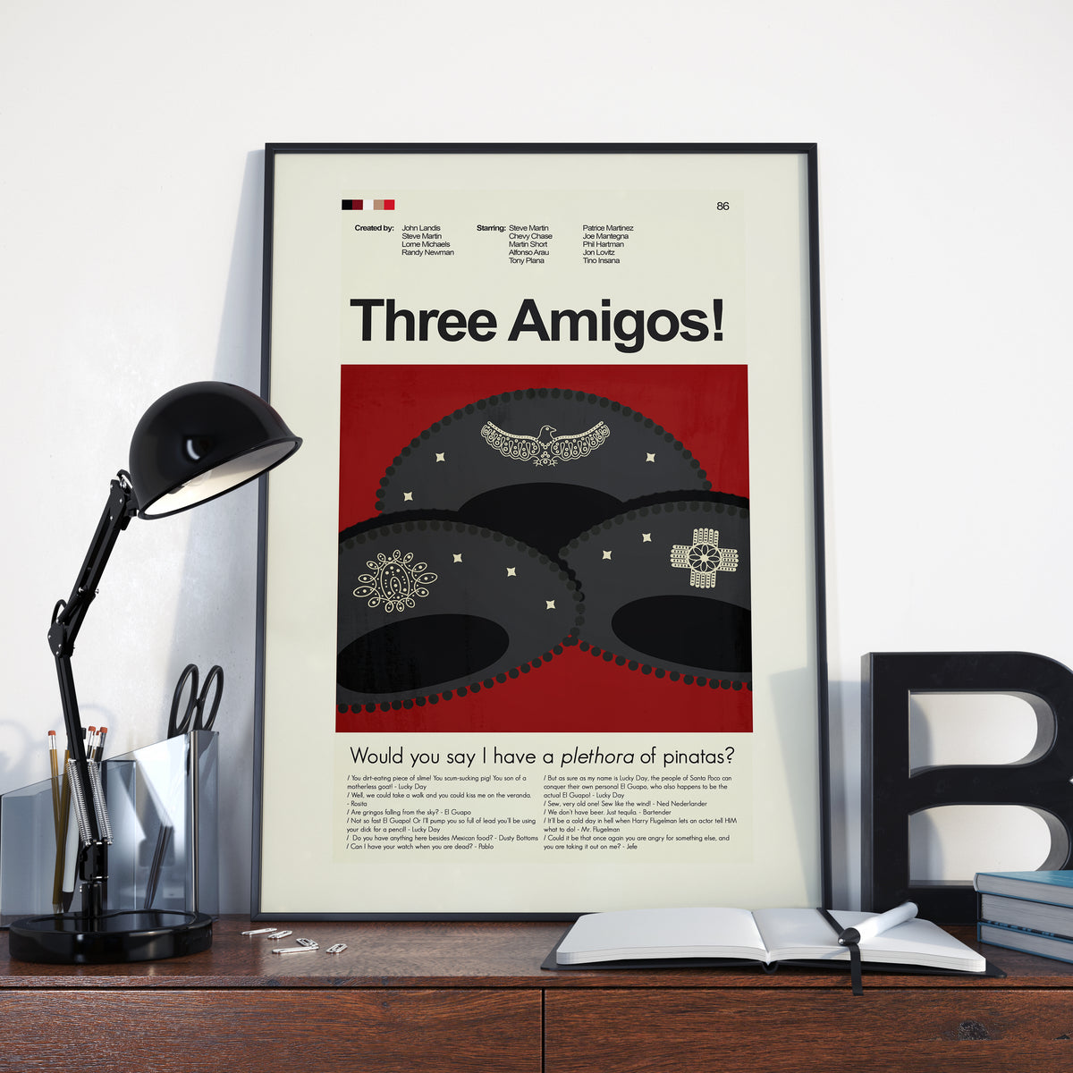 Three Amigos! - Sombreros | 12"x18" or 18"x24" Print only