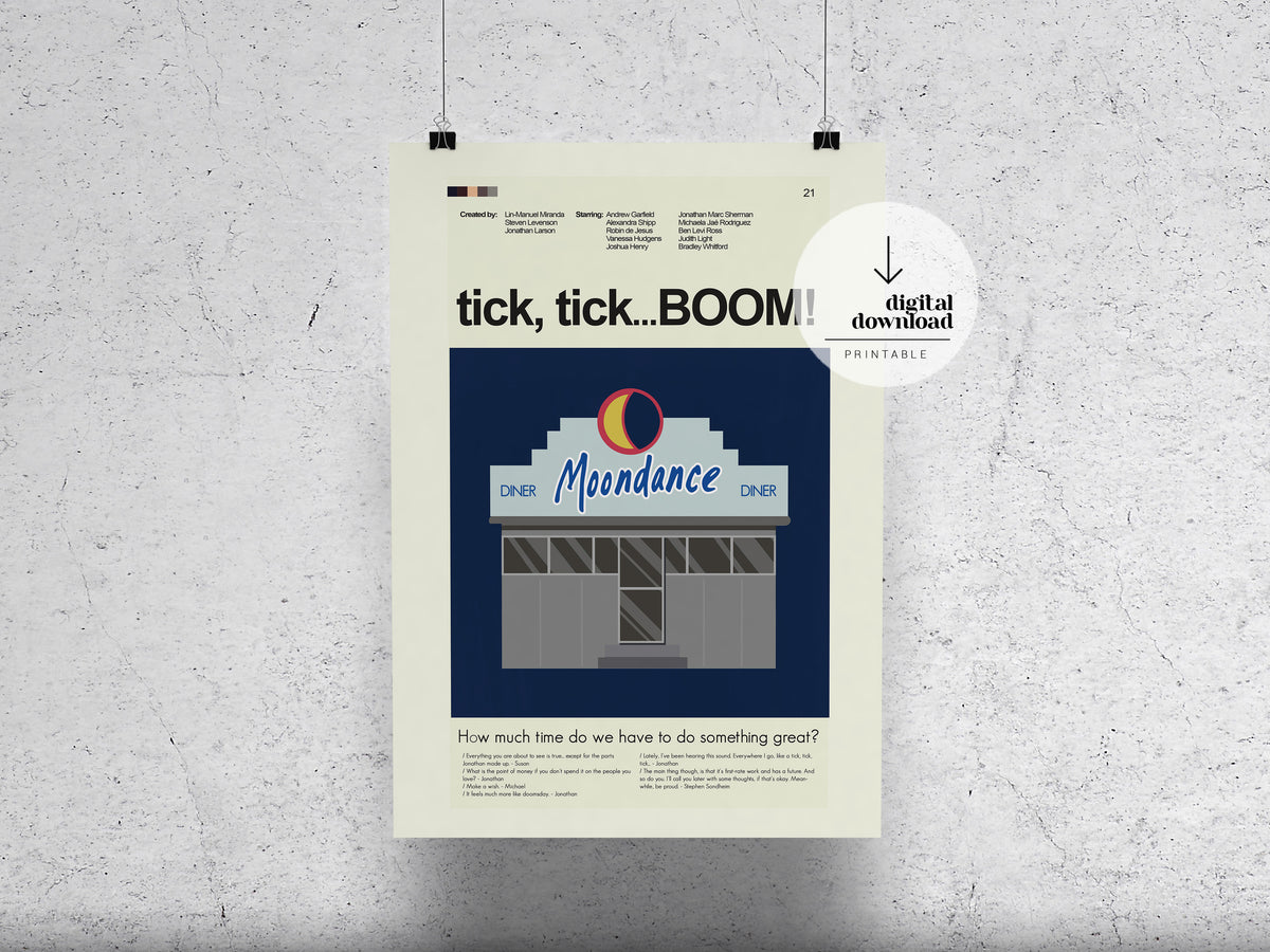 tick, tick... BOOM! | DIGITAL ARTWORK DOWNLOAD