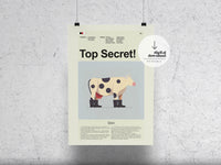 Load image into Gallery viewer, Top Secret! | DIGITAL ARTWORK DOWNLOAD
