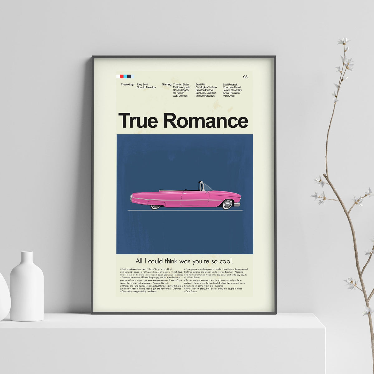True Romance Mid-Century Modern Print | 12"x18" or 18"x24" Print only