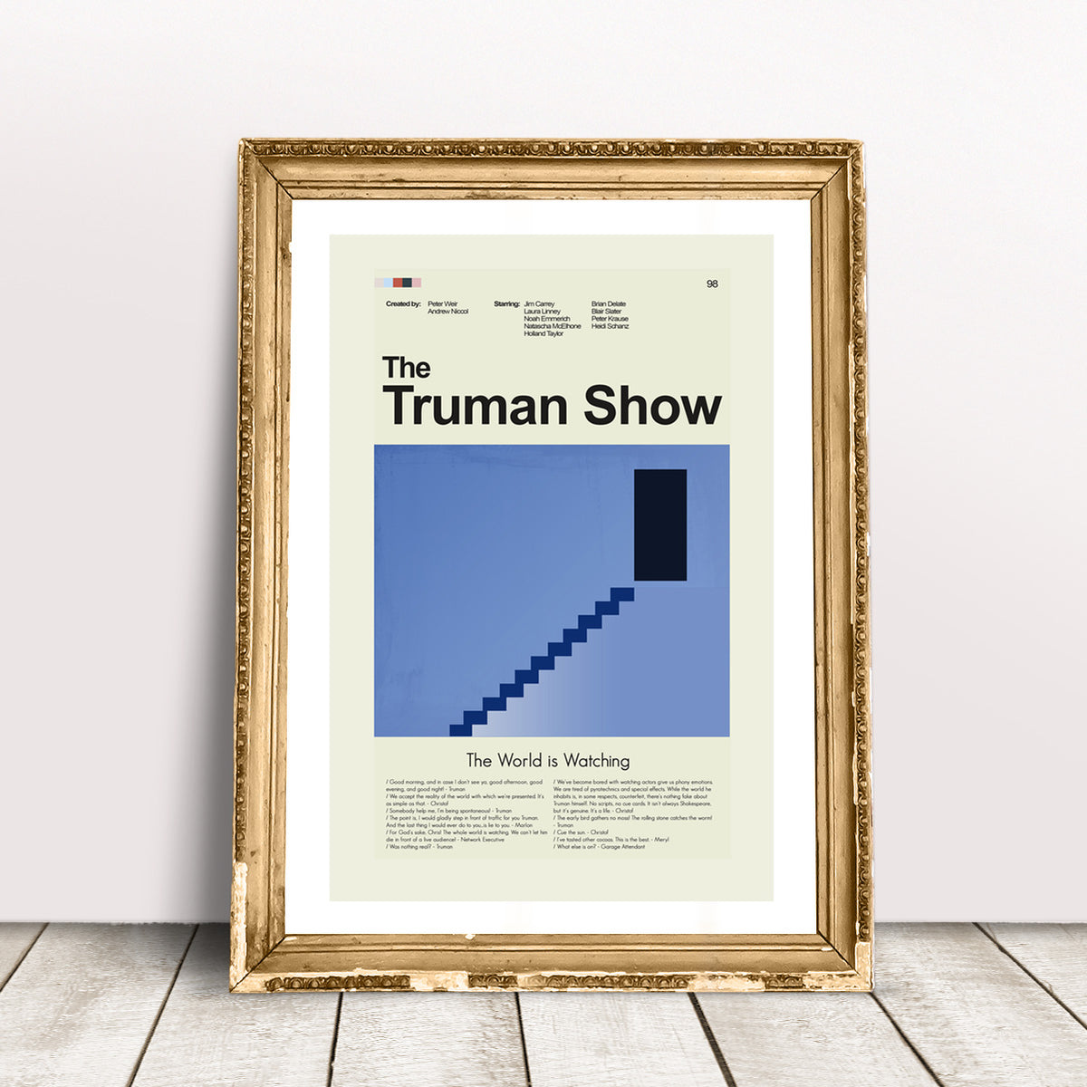 The Truman Show Mid-Century Modern Print | 12"x18" or 18"x24" Print only
