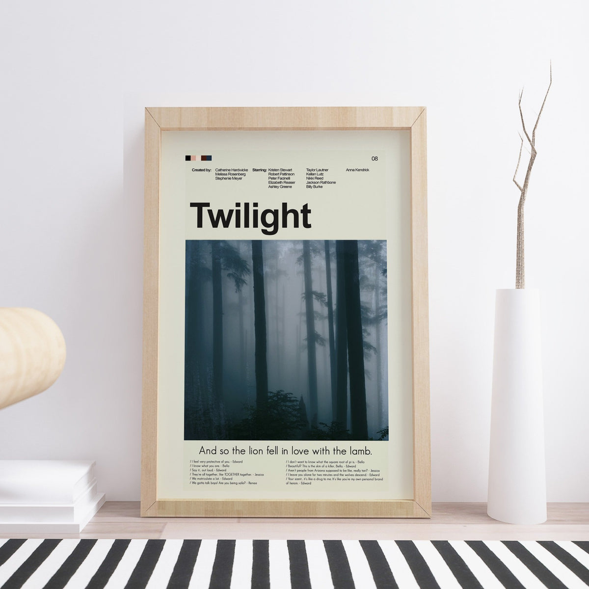 Twilight Mid-Century Modern Print | 12"x18" or 18"x24" Print only