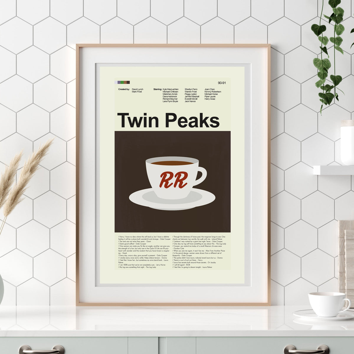 Twin Peaks - RR Coffee Cup | 12"x18" or 18"x24" Print only