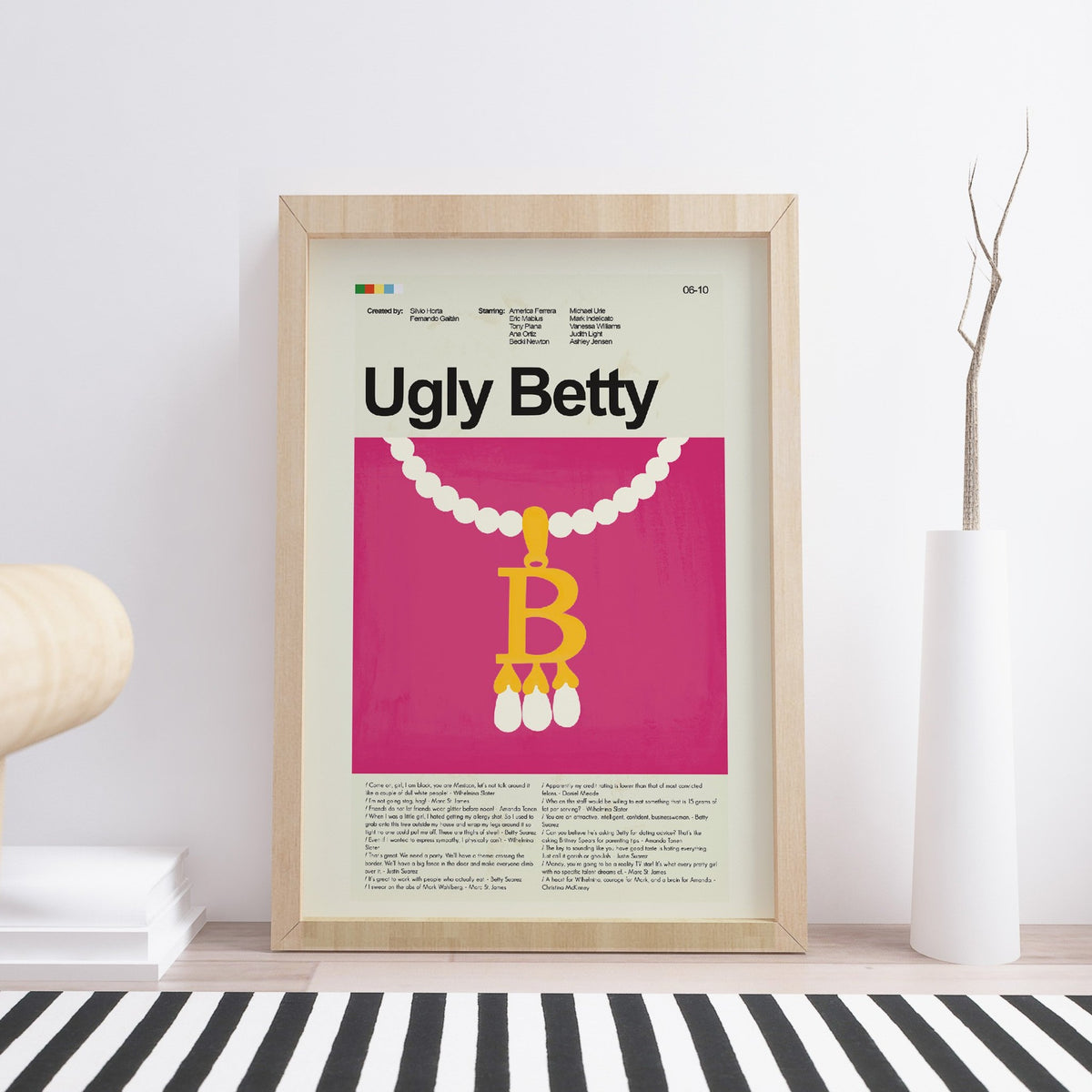 Ugly Betty Mid-Century Modern Print | 12"x18" or 18"x24" Print only