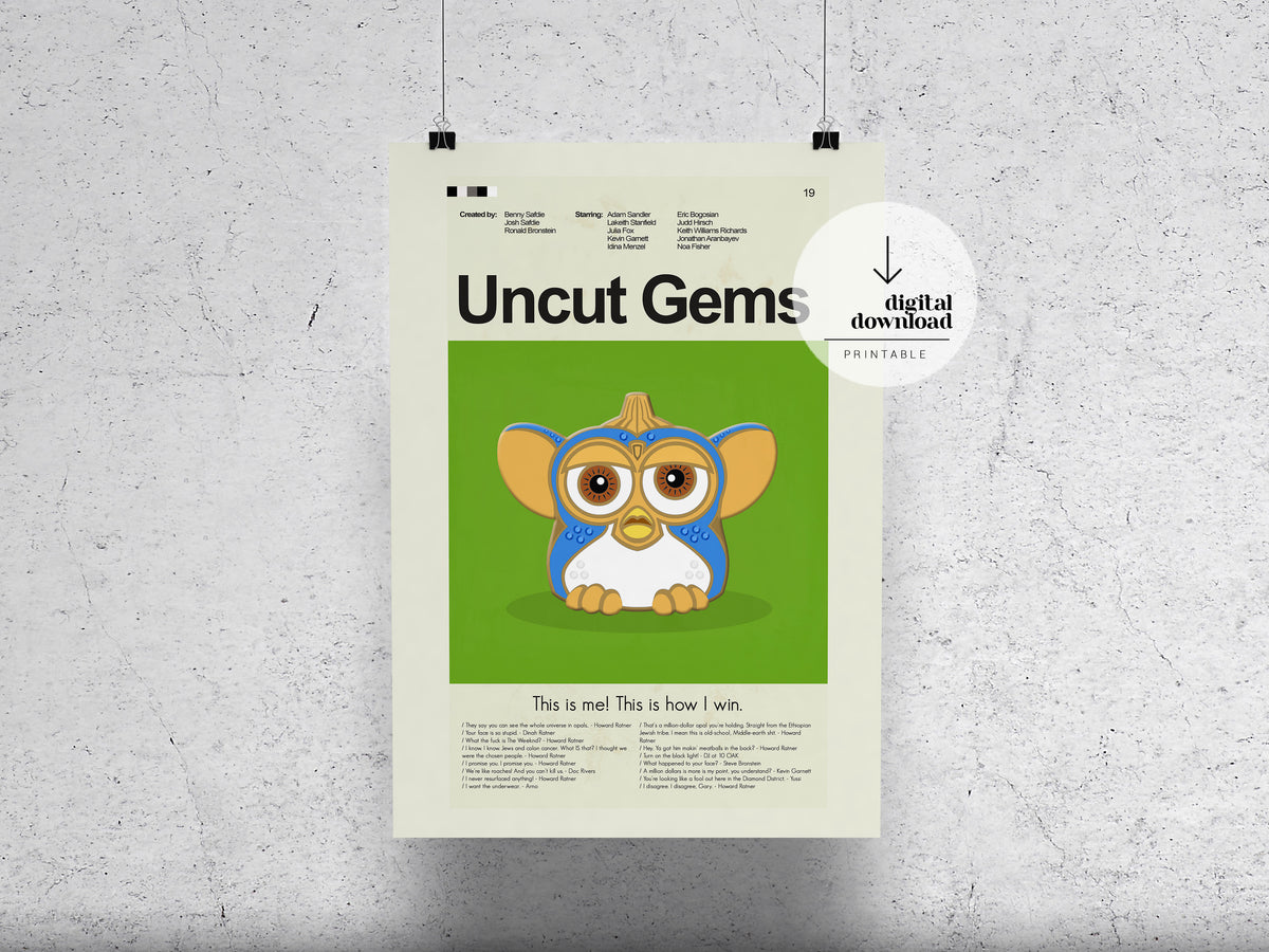 Uncut Gems | DIGITAL ARTWORK DOWNLOAD