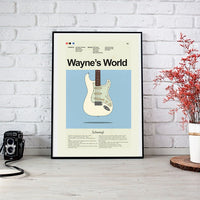 Load image into Gallery viewer, Wayne&#39;s World Inspired Mid-Century Modern Print | 12&quot;x18&quot; or 18&quot;x24&quot; Print only

