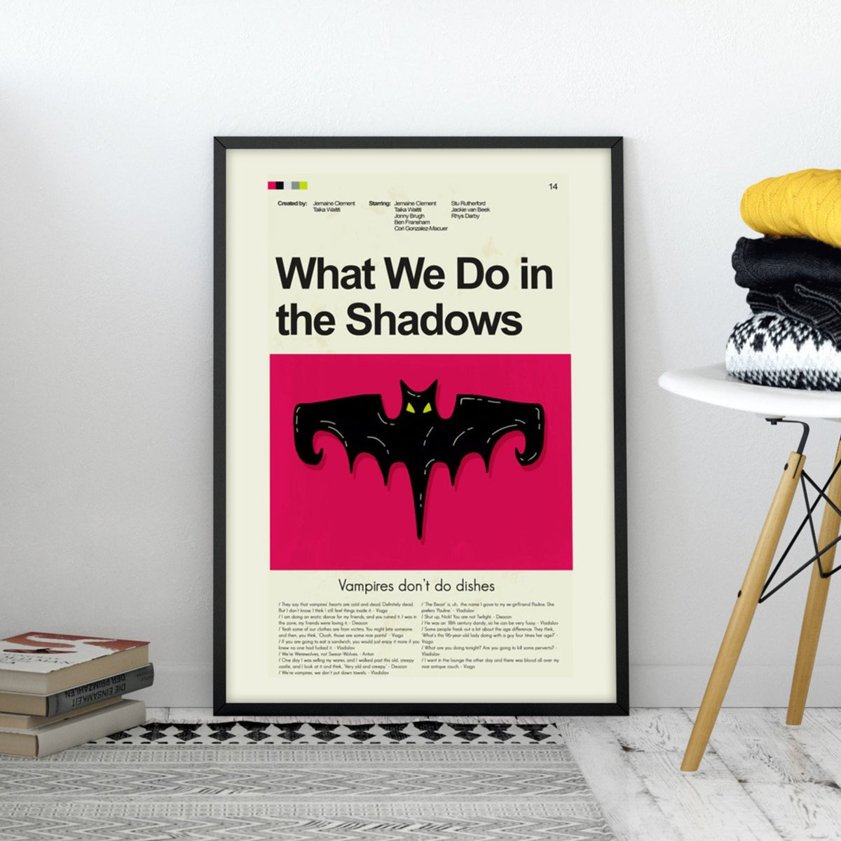What We Do In The Shadows Inspired Mid-Century Modern Print | 12"x18" or 18"x24" Print only