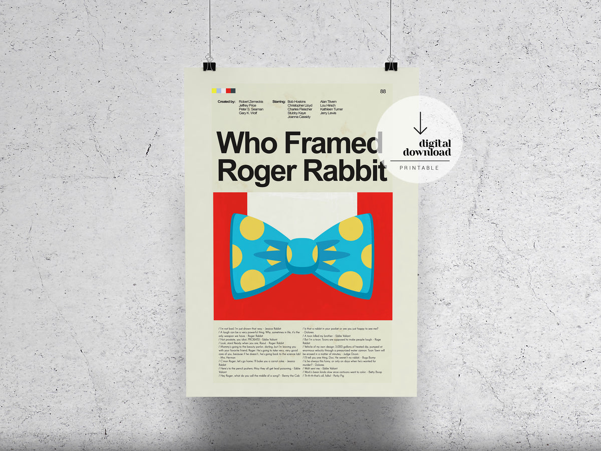 Who Framed Roger Rabbit | DIGITAL ARTWORK DOWNLOAD
