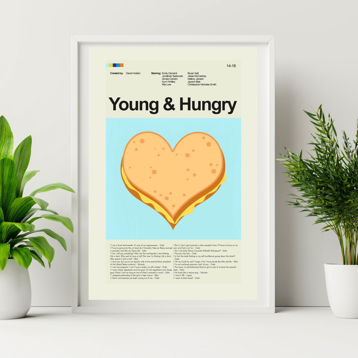 Young & Hungry - Grilled Cheese | 12"x18" or 18"x24" Print Only