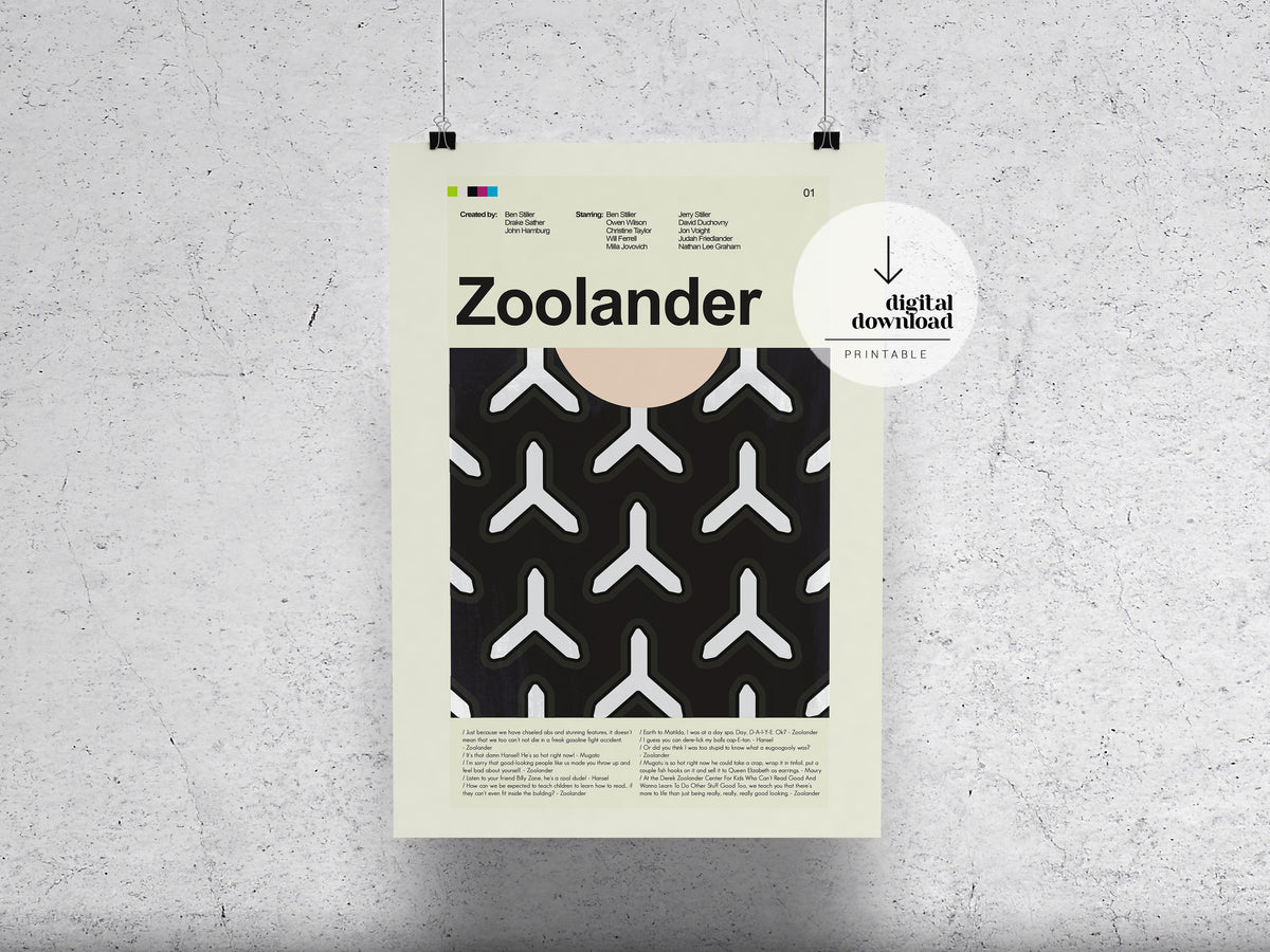 Zoolander | DIGITAL ARTWORK DOWNLOAD